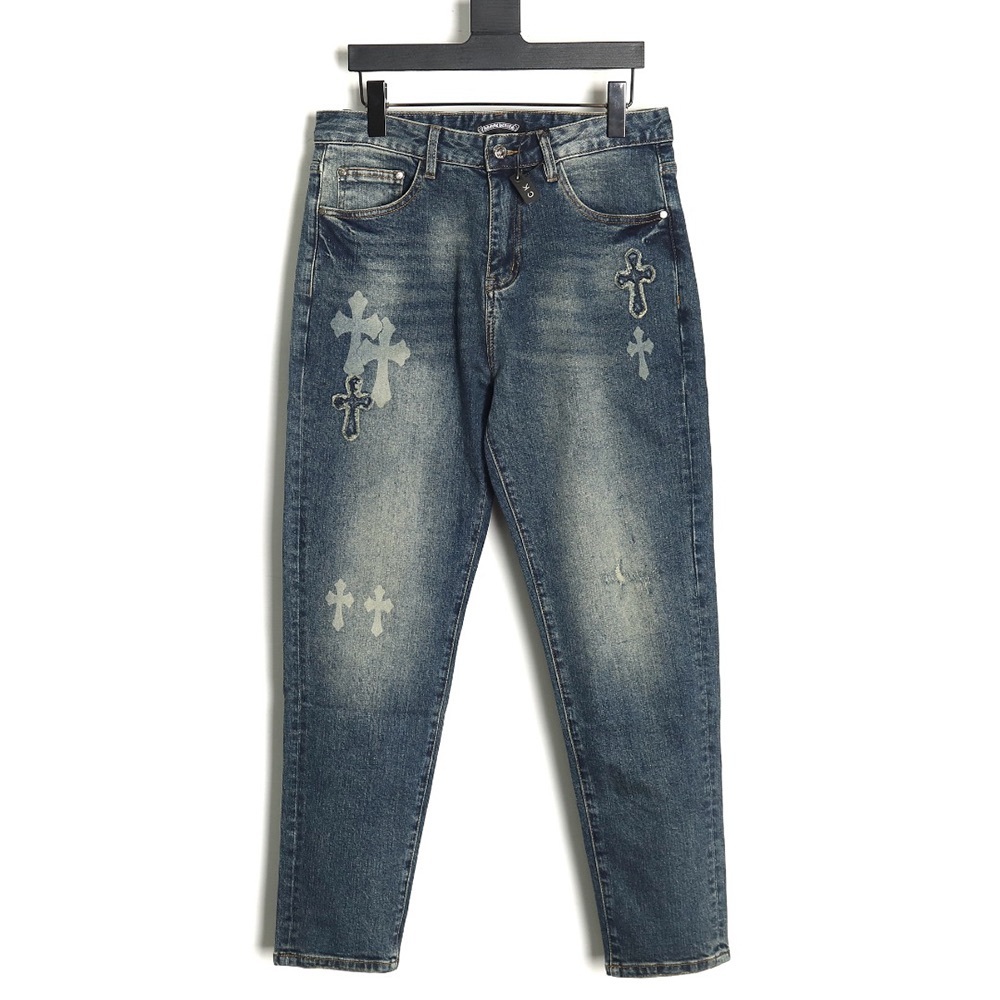 Chrome Hearts Blue Cross Jeans